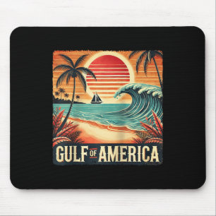 Retro Gulf of US America Est 2025 American Flag J Mousepad