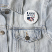 Retro Gulf of US America Funny Golf of Mexico Jul Button (Beispiel)