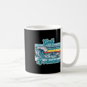 Retro Gulf of US America Wave Mexico Trump Patrio Kaffeetasse
