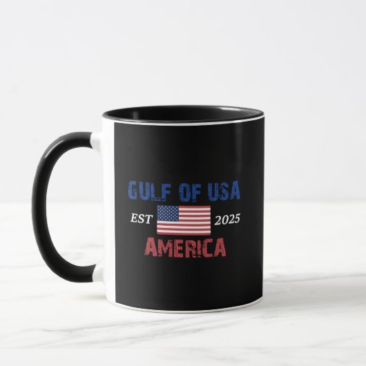Retro Gulf of USA America Est 2025 American Flag G Tasse (Links)