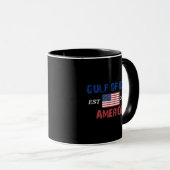 Retro Gulf of USA America Est 2025 American Flag G Tasse (VorderseiteRechts)