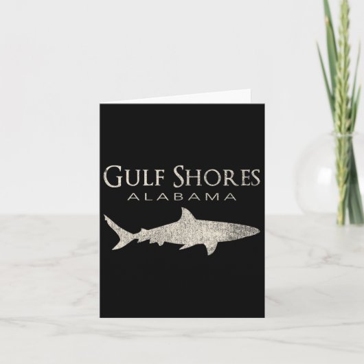 Retro Gulf Shows Al Shark Karte (Vorderseite)
