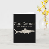 Retro Gulf Shows Al Shark Karte (Gelbe Blume)
