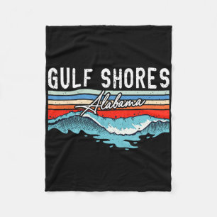 Retro Gulf Shows Strand Alabama Surfboard Beach Fleecedecke