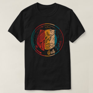 Retro Gull Lake Fishing T-Shirt