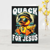 Retro Gummiente Christliche Gummiente Quakt Für Karte (Gelbe Blume)