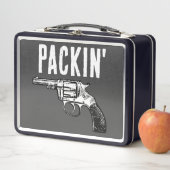 RETRO GUN 1ST AMMENDMENT PACKUNG' METAL LUNCHBOX (Beispiel)