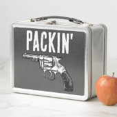 RETRO GUN 1ST AMMENDMENT PACKUNG' METAL LUNCHBOX (Beispiel)