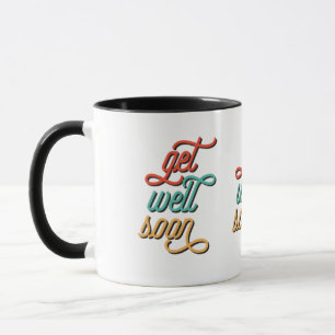 Retro Gute Besserung Typografie Kaffee Tasse