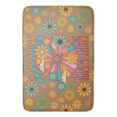 Retro gute Tage kommen 70er Jahre Badematte (Vorderseite Vertikal)