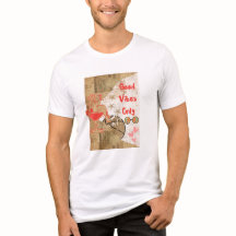 Retro Gute Vibes Only Vintage Pin-Up Mädchen T-Shi