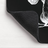 Retro Gym Rat Fitness Bodybuilding Workout Weight Mousepad (Ecke)