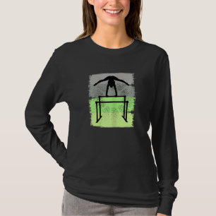 Retro Gymnastics Girls Motivierend Geburtstagsakro T-Shirt