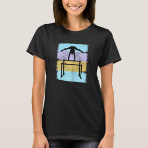 Retro Gymnastics Girls Motivierend Geburtstagsakro T-Shirt