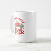 Retro haben eine Tasse heiligen Weihnachtskaffee T (Vorderseite Links)