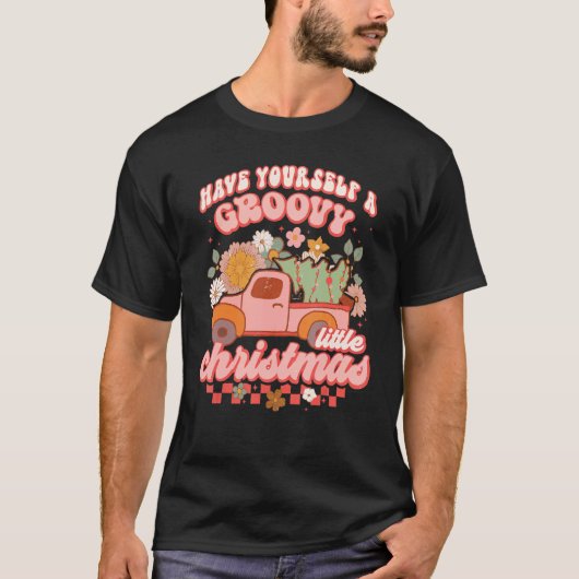 Retro haben sich einen kleinen, großartigen Weihna T-Shirt (Vorderseite)