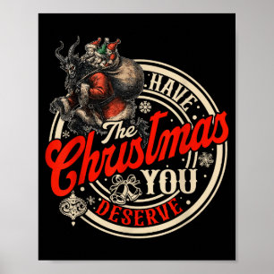 Retro - Haben Sie das Weihnachten, das Sie verdien Poster
