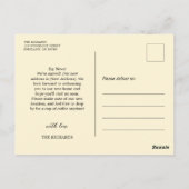 Retro haben wir neue Zuhause Moving Ankündigung ve Postkarte (Rückseite)