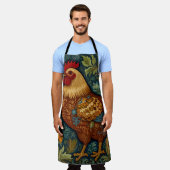 Retro-Hahn boho schicke Hähnchen Schürze (Getragen)