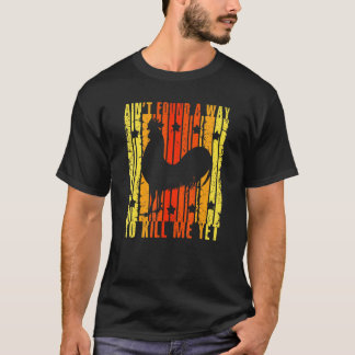 Retro-Hahn Hat Keine Möglichkeit Zu Hocken Vintage T-Shirt
