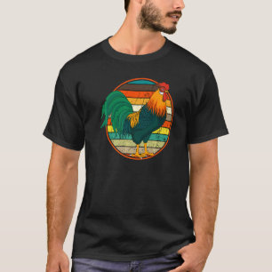 Retro-Hahn in Not Vintage-Hühnerfarm Geflügel T-Shirt
