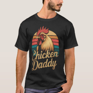 Retro-Hähnchen-Vati Vintage 70er Retro Lustiger Ba T-Shirt