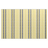 Retro Hahnentrittmuster-Gelb-Schwarzes Stoff (Fat Quarter (45,7 x 55,9 cm))