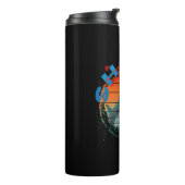 Retro-Hai-Angler-Anglergeschenk Thermosbecher (Nach links gedreht)