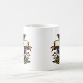 Retro-Hai-Tattoo Nautical Kaffeetasse (Mittel)