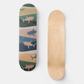 RETRO-HAI-WELLE SKATEBOARD (Vorderseite)