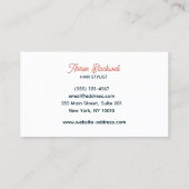 Retro Hair Stylist Scheren Visitenkarte (Rückseite)