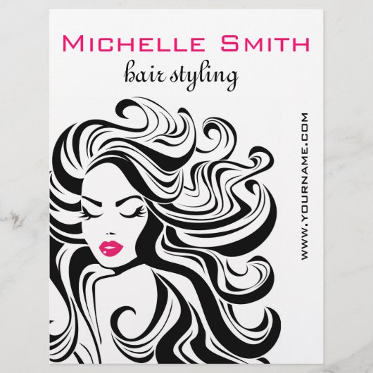 Retro Hairstyling-Marketing Flyer (Vorne)