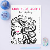 Retro Hairstyling-Marketing Flyer (Einzeln)