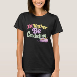 Retro-Häkelstyle-T-Shirt T-Shirt