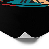 Retro Halbmond Bay Bike Trail Poster (Ecke)