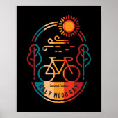 Retro Halbmond Bay Bike Trail Poster (Vorne)