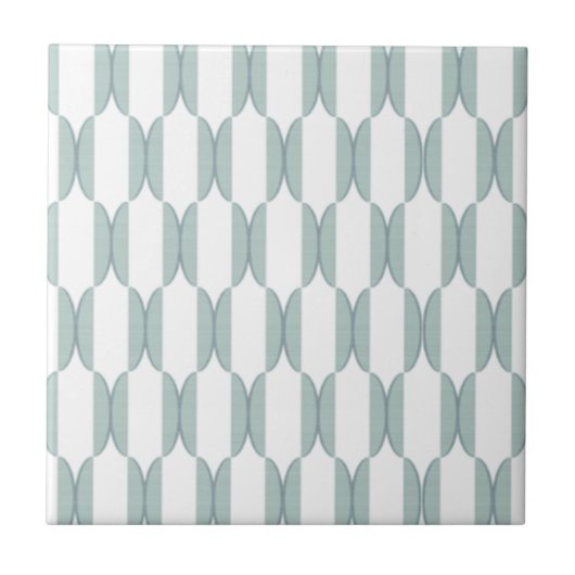 RETRO HALBMOND IN DER HELLGRÜNEN FARBE FLIESE (Vorderseite)