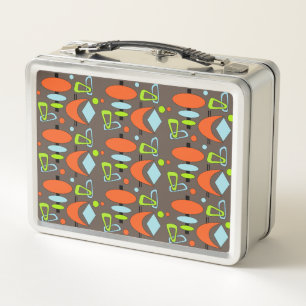 Retro-Halbmond-Totem-Formen Metall-Lunchbox Metall Brotdose