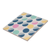 Retro Halbrund-Muster Fliese (Seite)