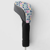 Retro Halbrund-Muster Golf Headcover (angewinkelt)