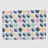 Retro Halbrund-Muster Golfhandtuch (Horizontal)