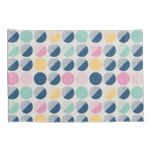 Retro Halbrund-Muster Kissenbezug (Rückseite-Rechts)