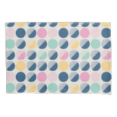 Retro Halbrund-Muster Kissenbezug (Vorderseite-Links)