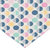 Retro Halbrund-Muster Kurzer Tischläufer (Ecke)