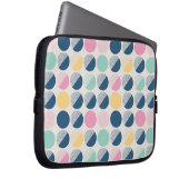 Retro Halbrund-Muster Laptopschutzhülle (Vorne Rechts)