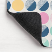 Retro Halbrund-Muster Mousepad (Ecke)