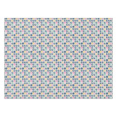 Retro Halbrund-Muster Tischdecke (Vorderseite (Horizontal))