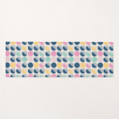 Retro Halbrund-Muster Yogamatte (Vorderseite (Horizontal))