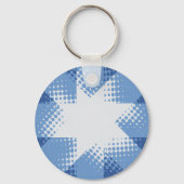 Retro-Halbstern Schlüsselanhänger (Vorderseite)