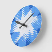Retro-Halbsternuhr Runde Wanduhr (Winkel)
